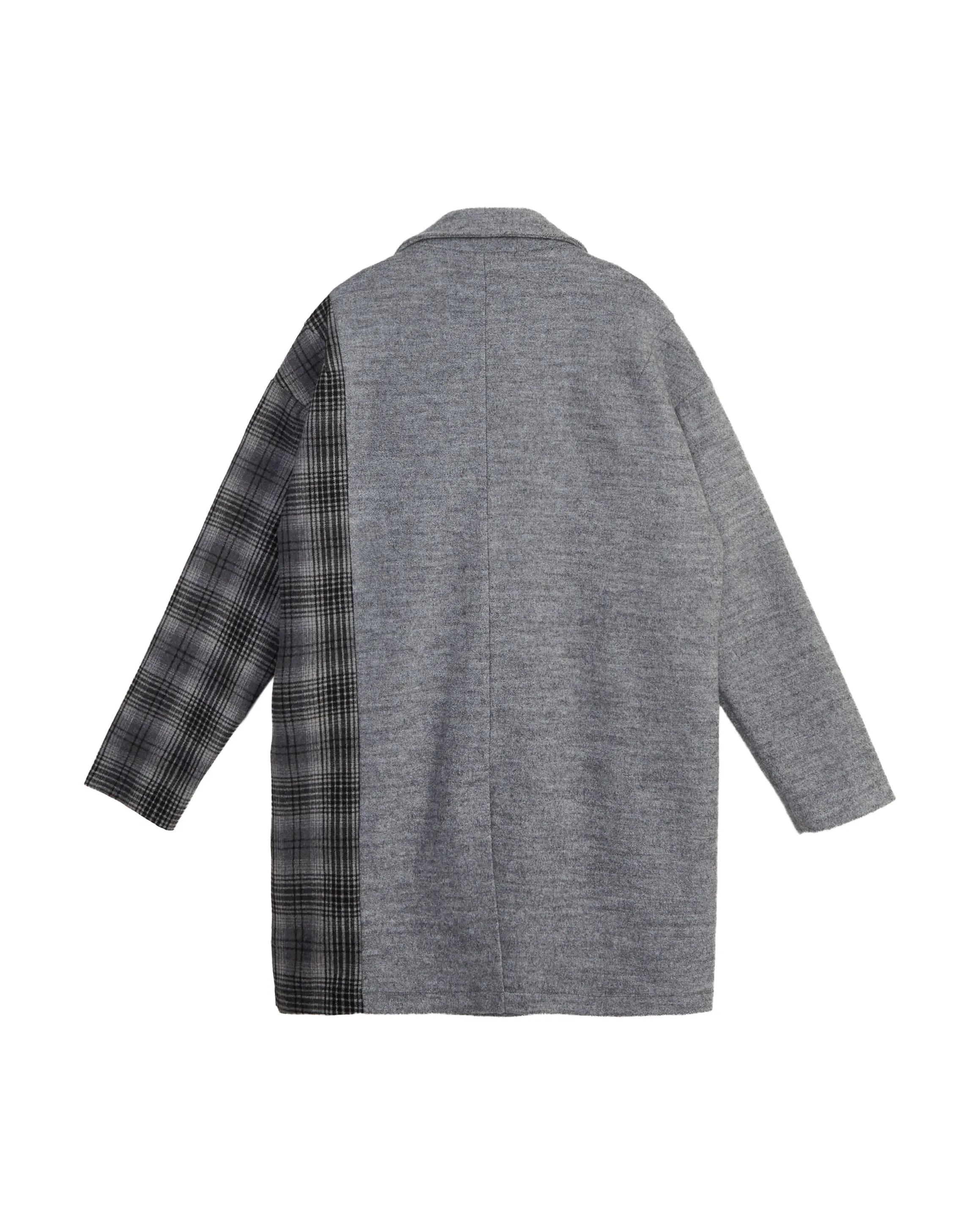 Konus Men's Oversize Wool Blend Coat in Gray