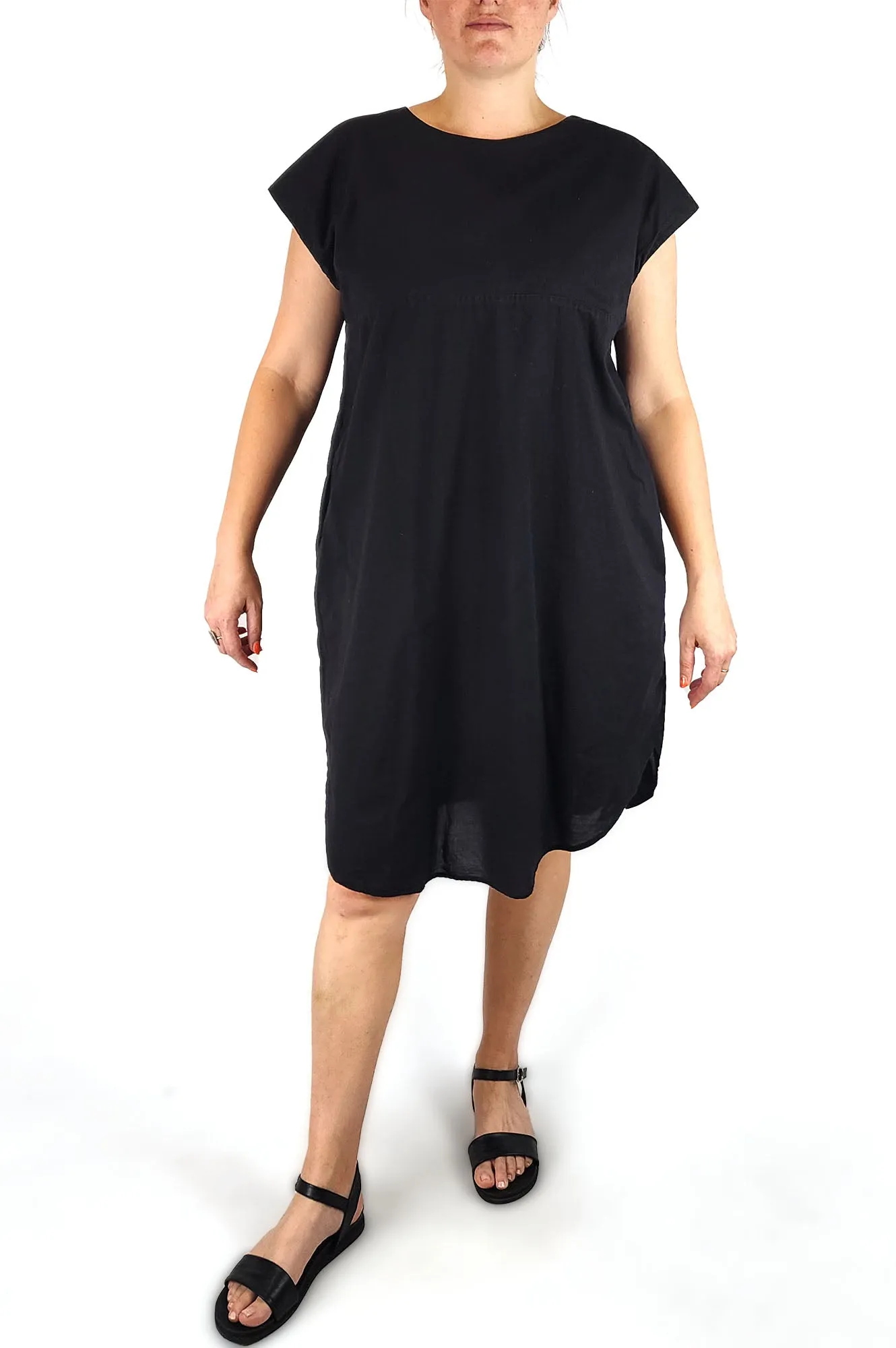 Kowtow black organic cotton dress size L