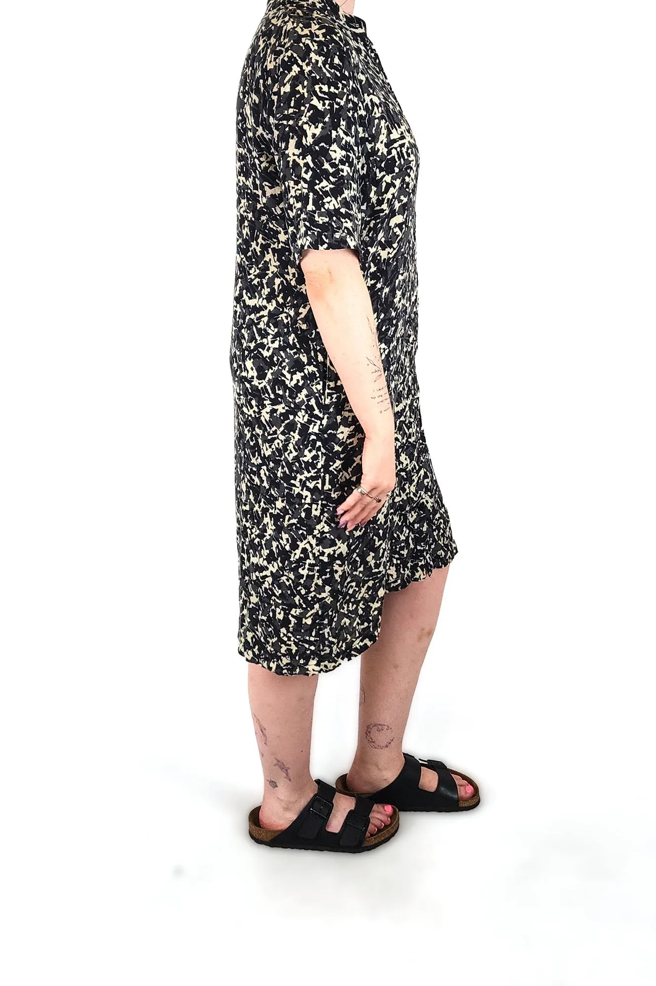 Kumo neutral print cotton dress size 12
