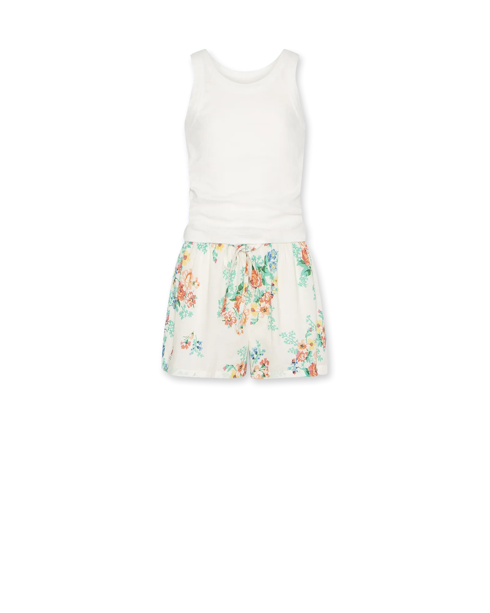 la pajamas shorts top G 009120 - tia flower