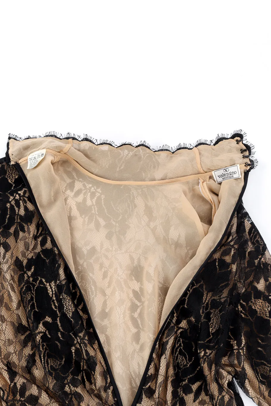 Lace Silk Peekaboo Dress
