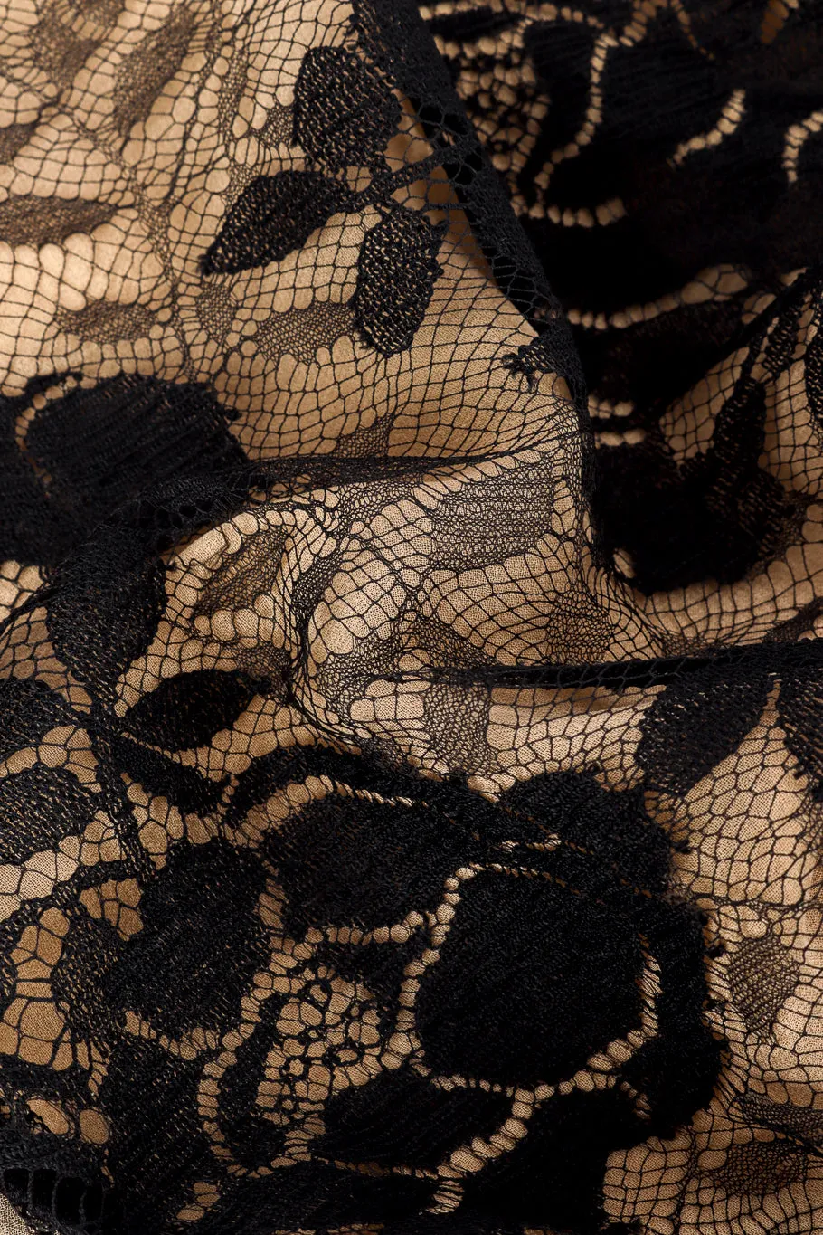 Lace Silk Peekaboo Dress