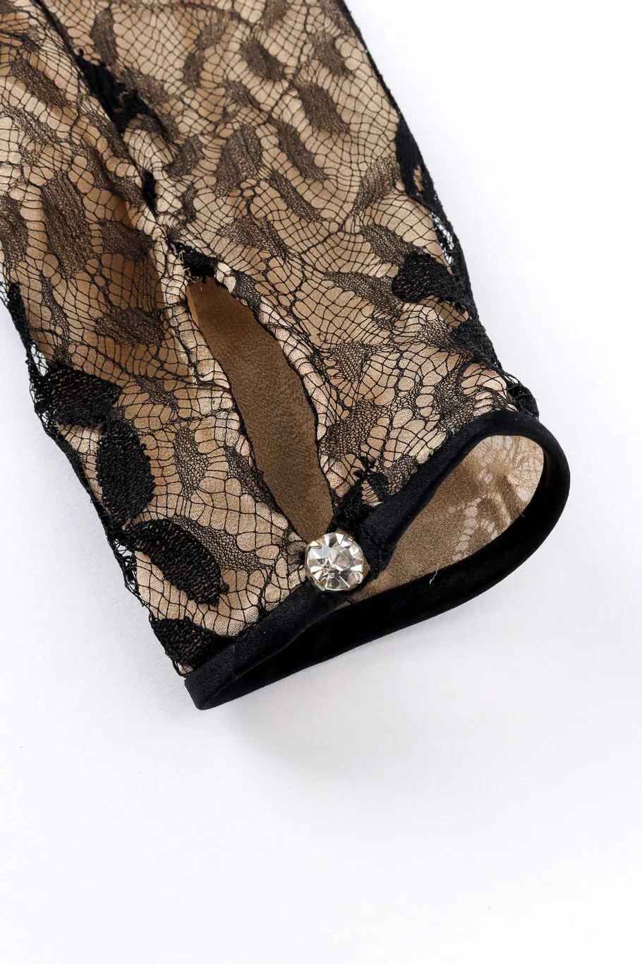 Lace Silk Peekaboo Dress