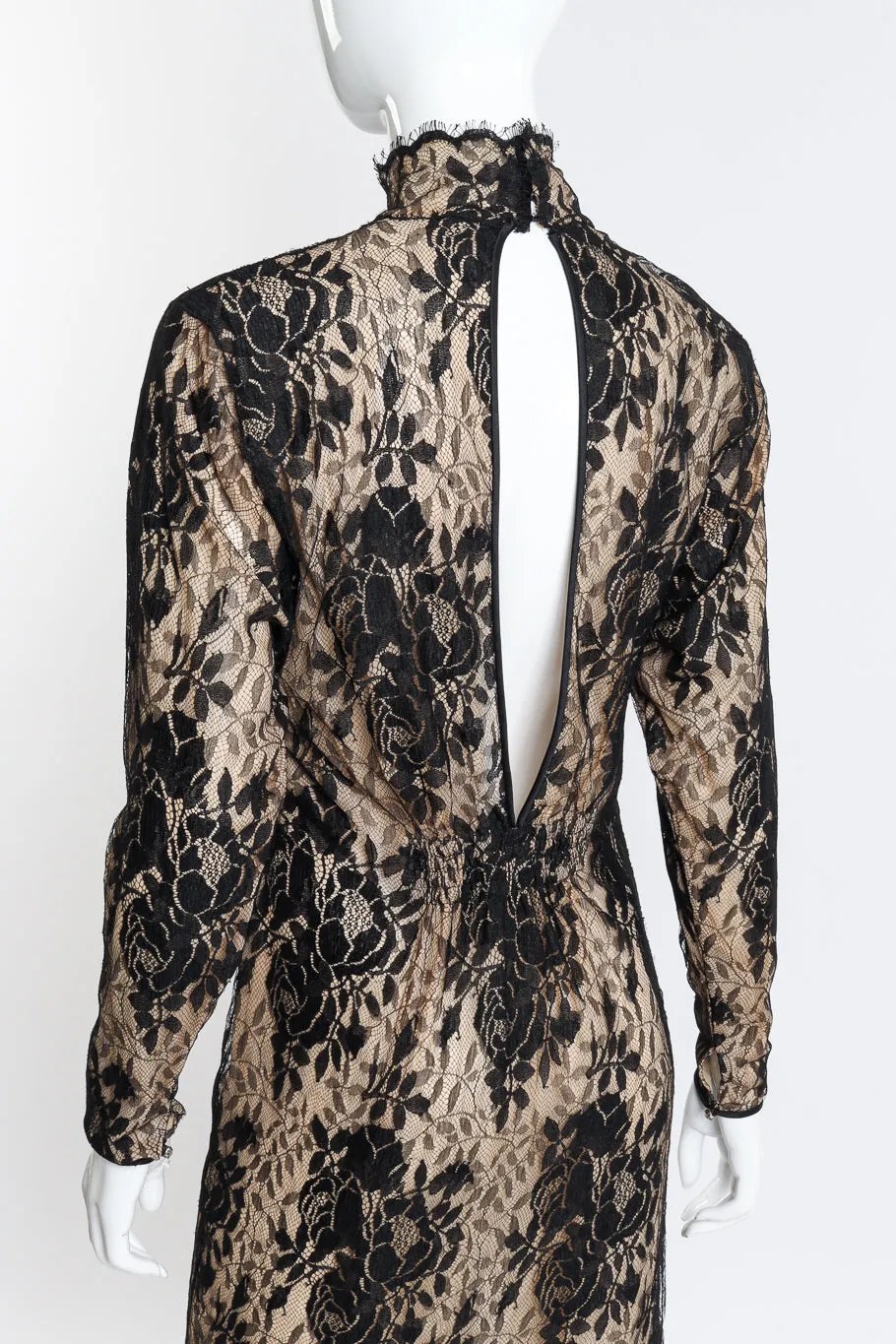 Lace Silk Peekaboo Dress