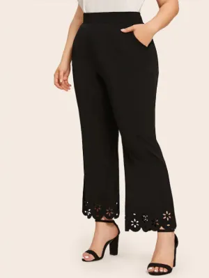 Large Size New Hollow Burnt Trousers