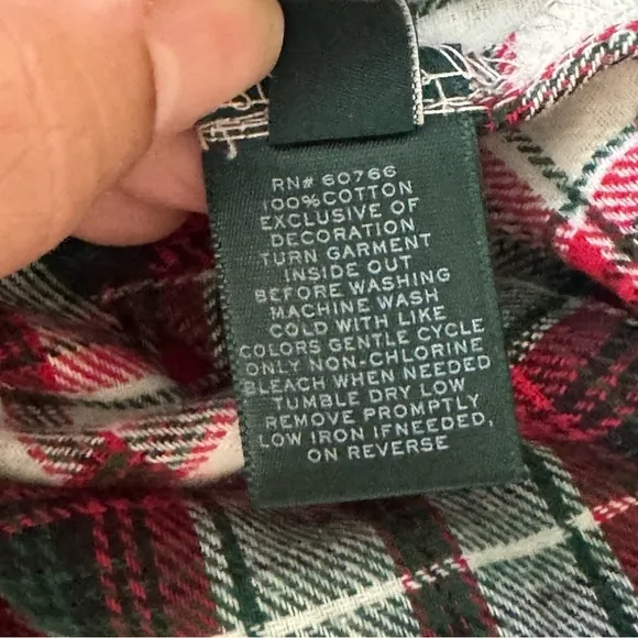Lauren Ralph Lauren women plaid pants set Christmas pjs size L NWT