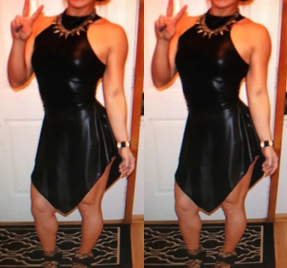 Leather Mini Dress