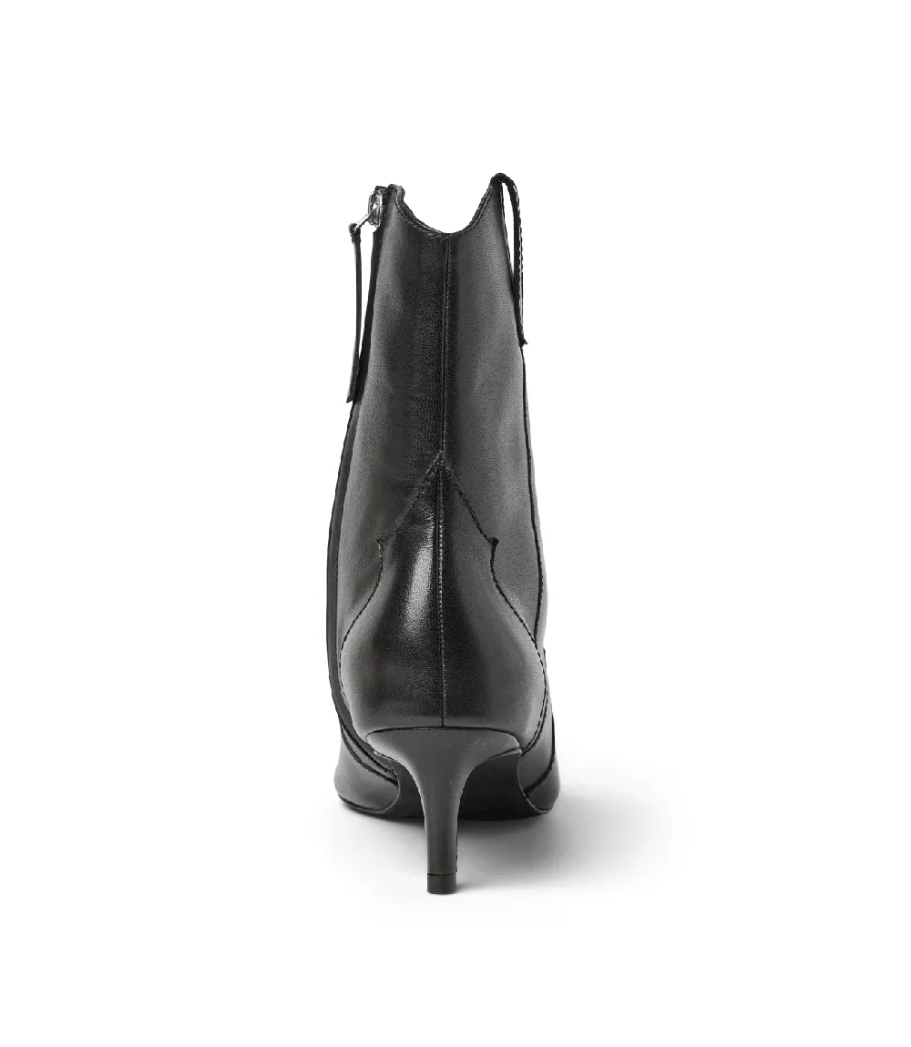 Leather Stiletto Ankle Boots