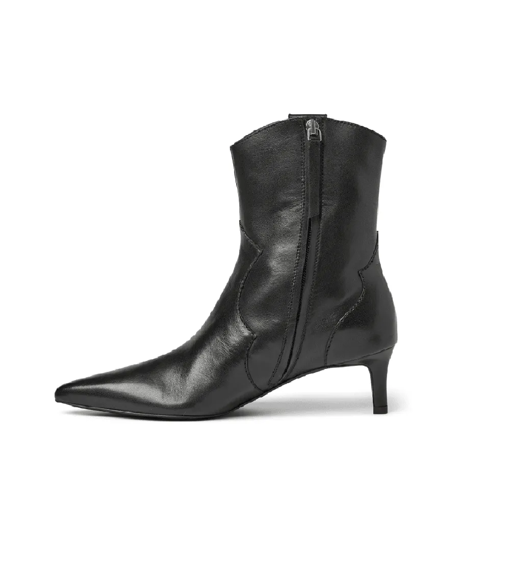 Leather Stiletto Ankle Boots