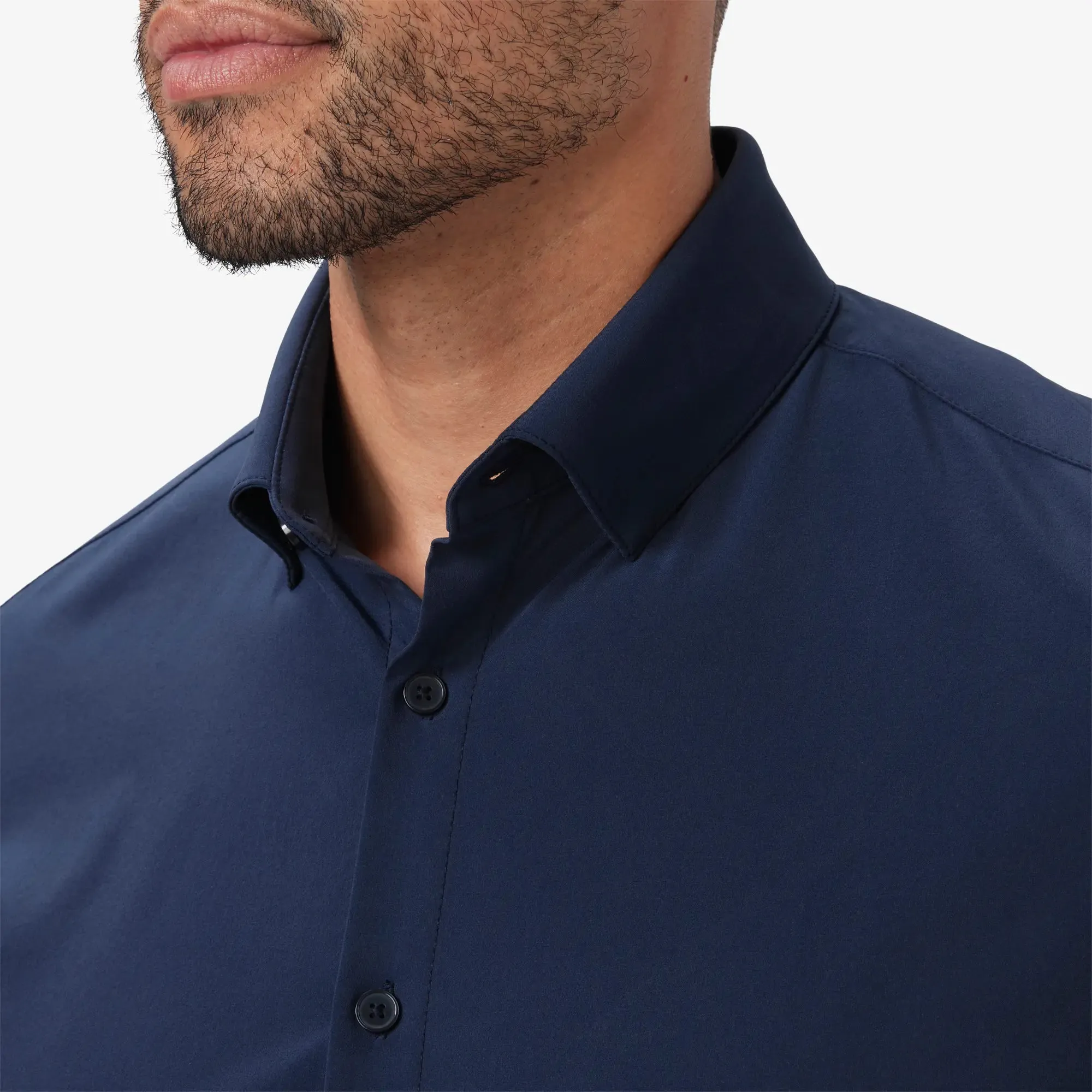 Leeward  Dress Shirt - Navy Solid