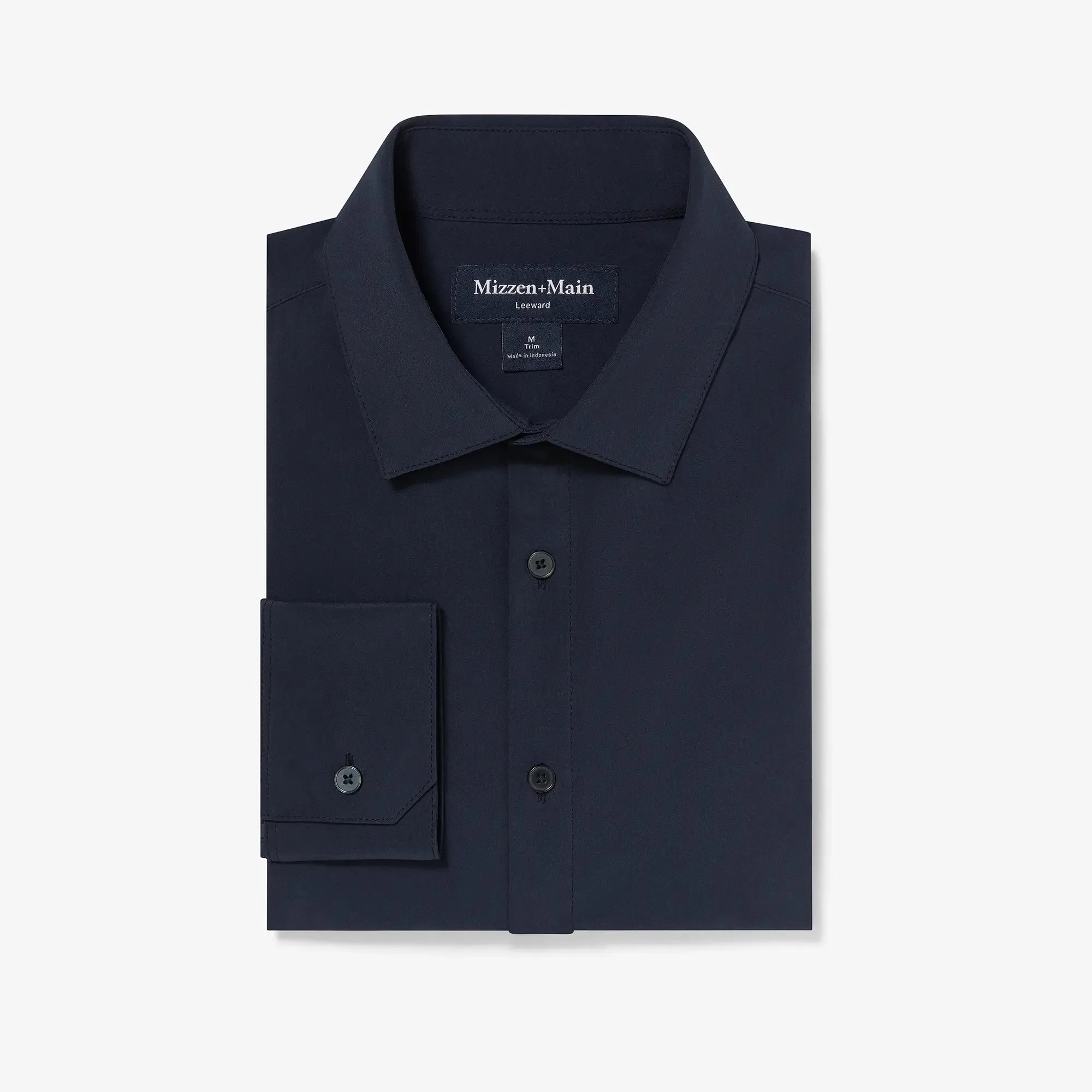 Leeward  Dress Shirt - Navy Solid