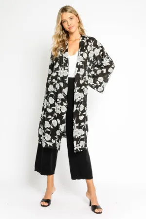 LILY FLORAL MAXI KIMONO