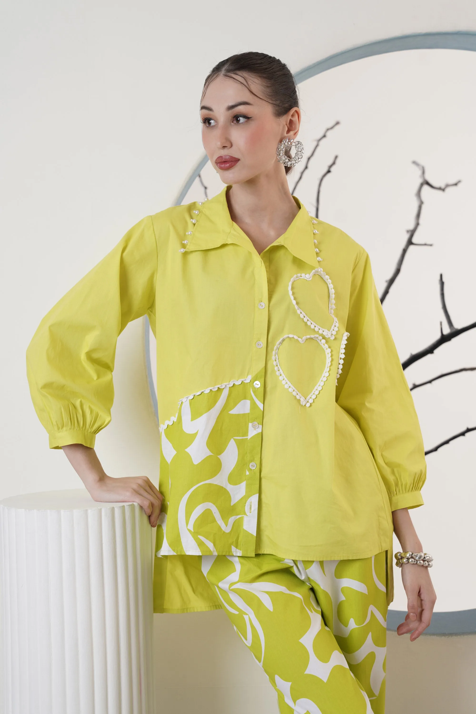 Lime green Coord Set