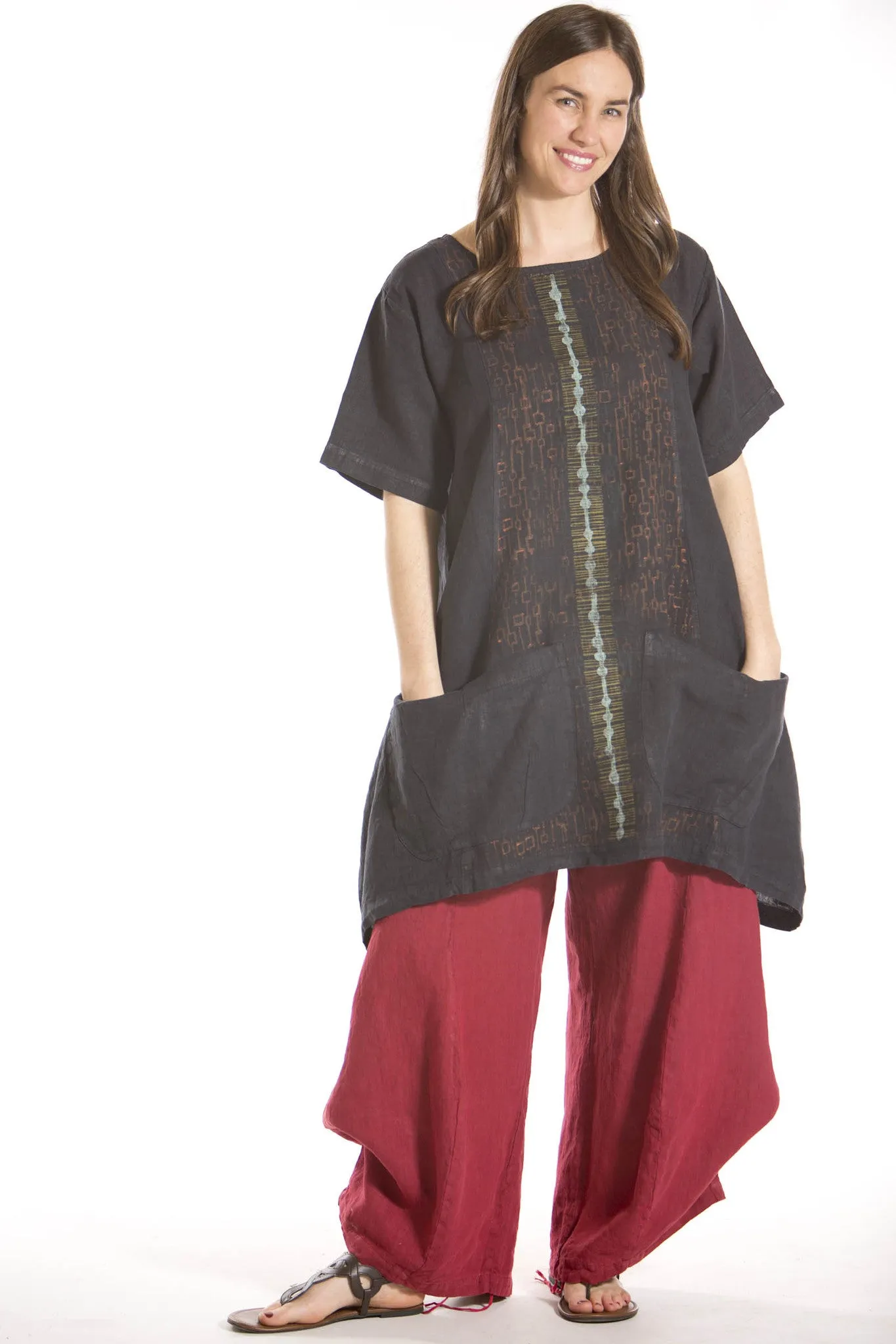Linen Billow Pant UnPrinted- Blue Fish Clothing