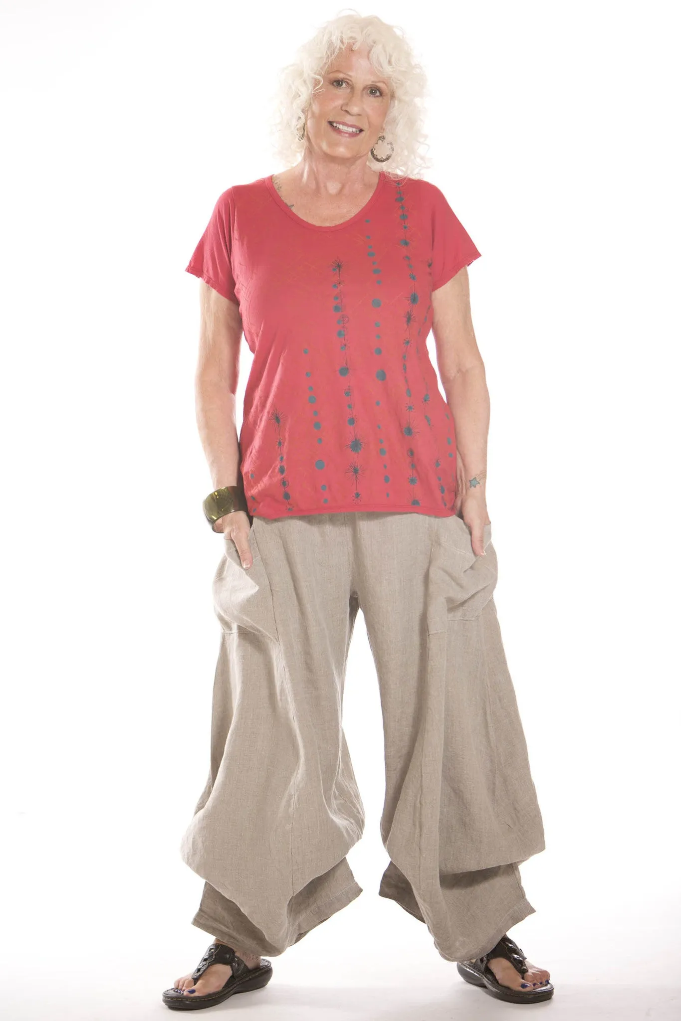 Linen Billow Pant UnPrinted- Blue Fish Clothing