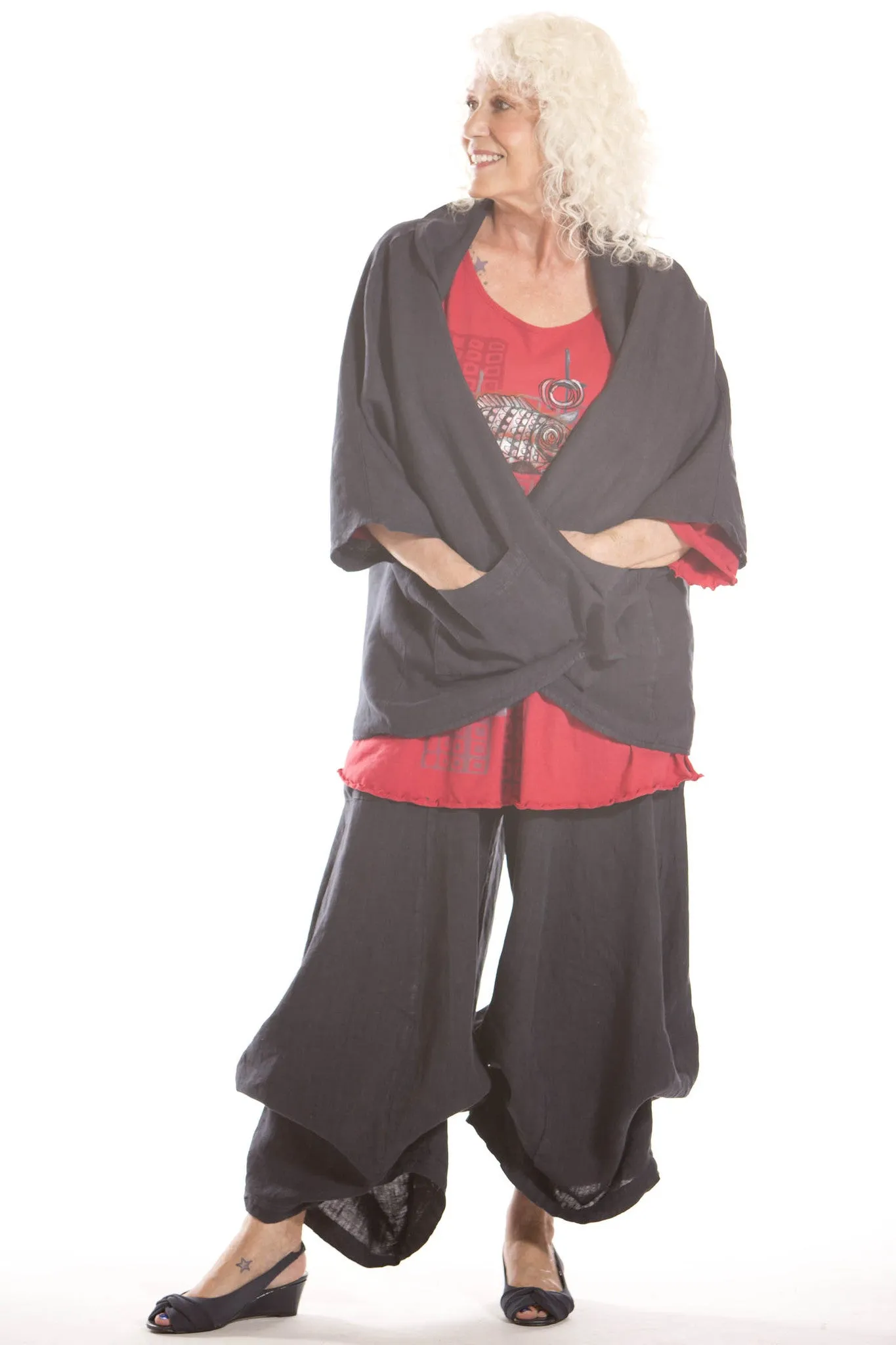 Linen Billow Pant UnPrinted- Blue Fish Clothing