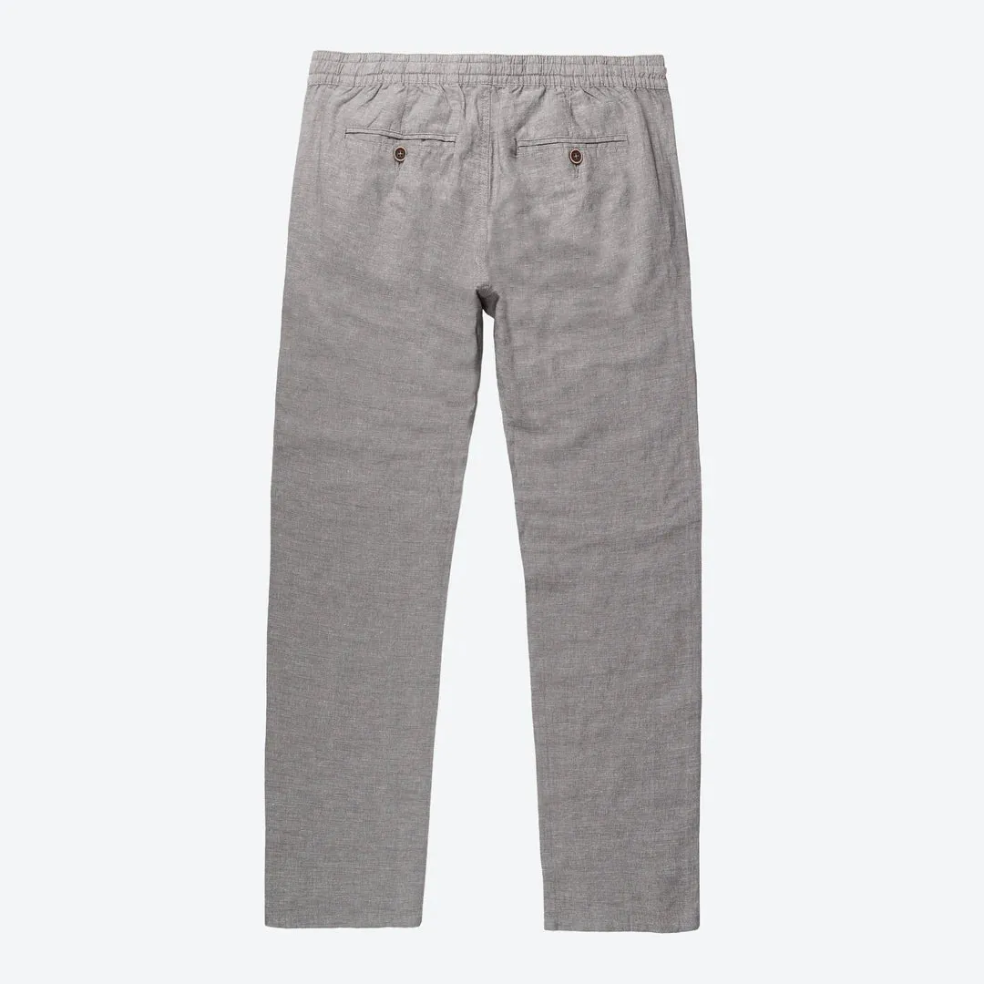 LINEN BLEND PULL-ON PANTS