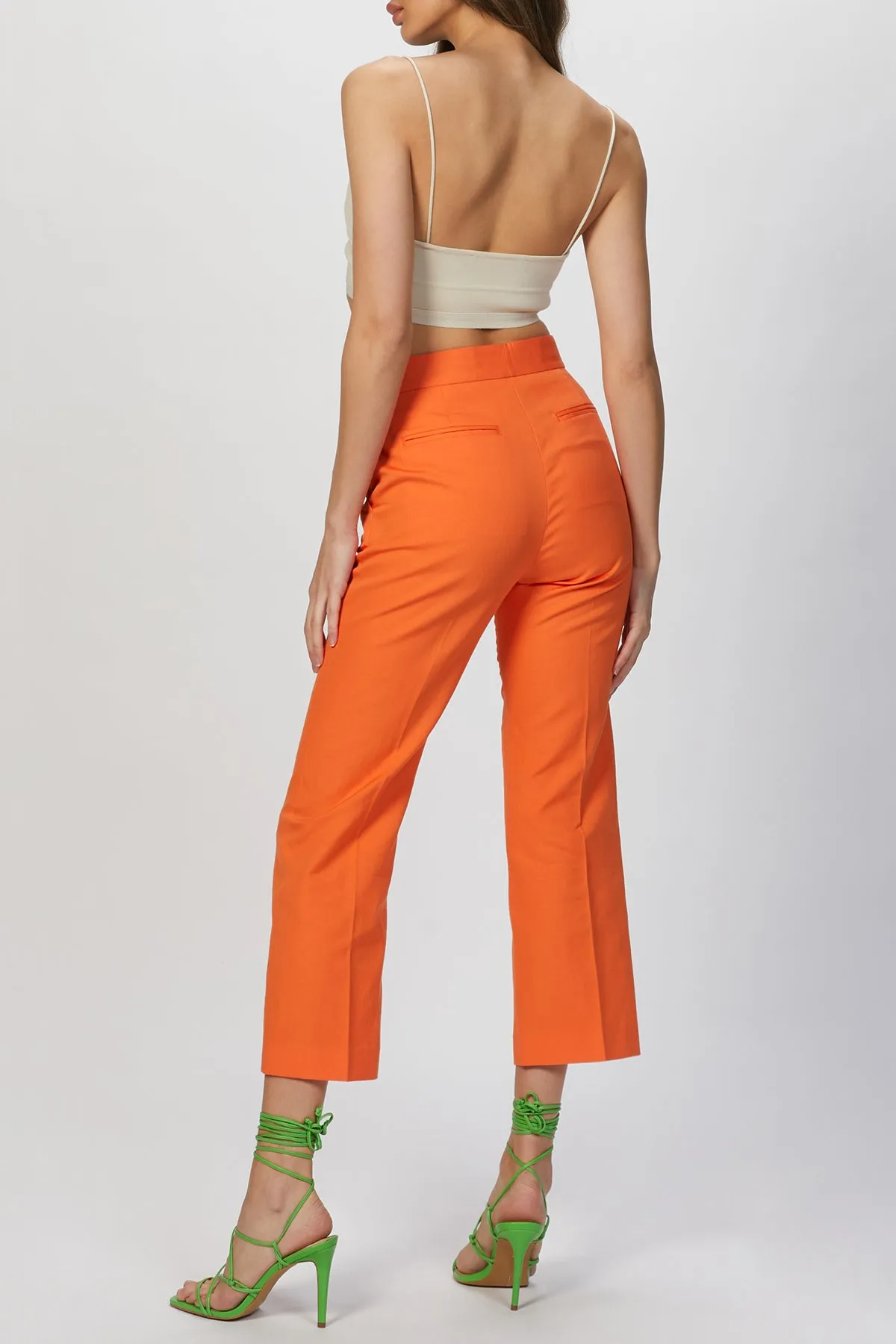 LINEN BLEND TROUSERS