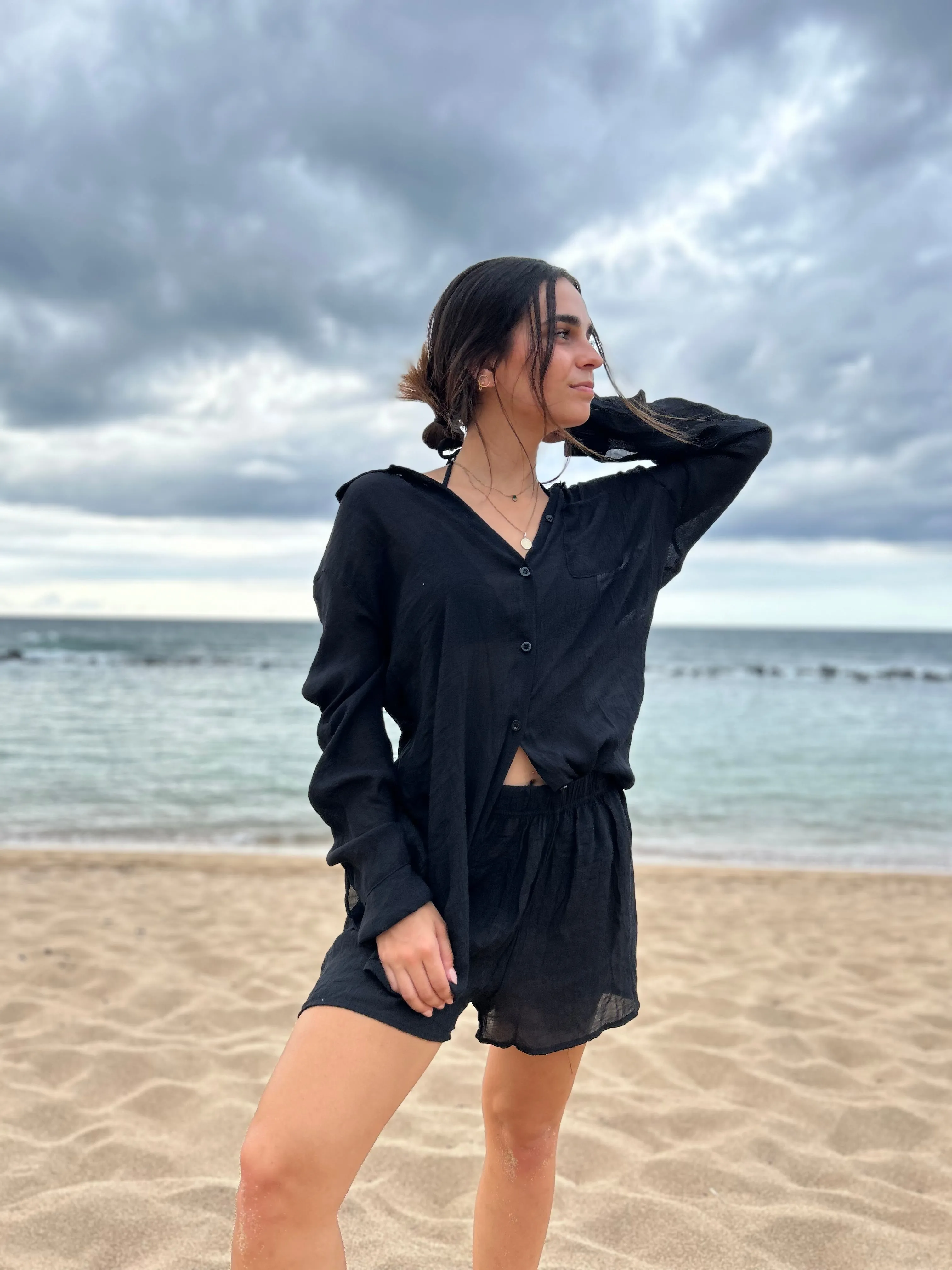 LINEN SHORTS