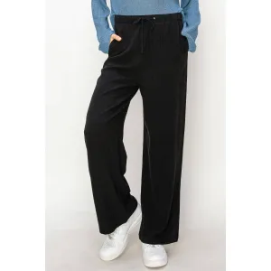 LINEN WIDE LEG PANTS