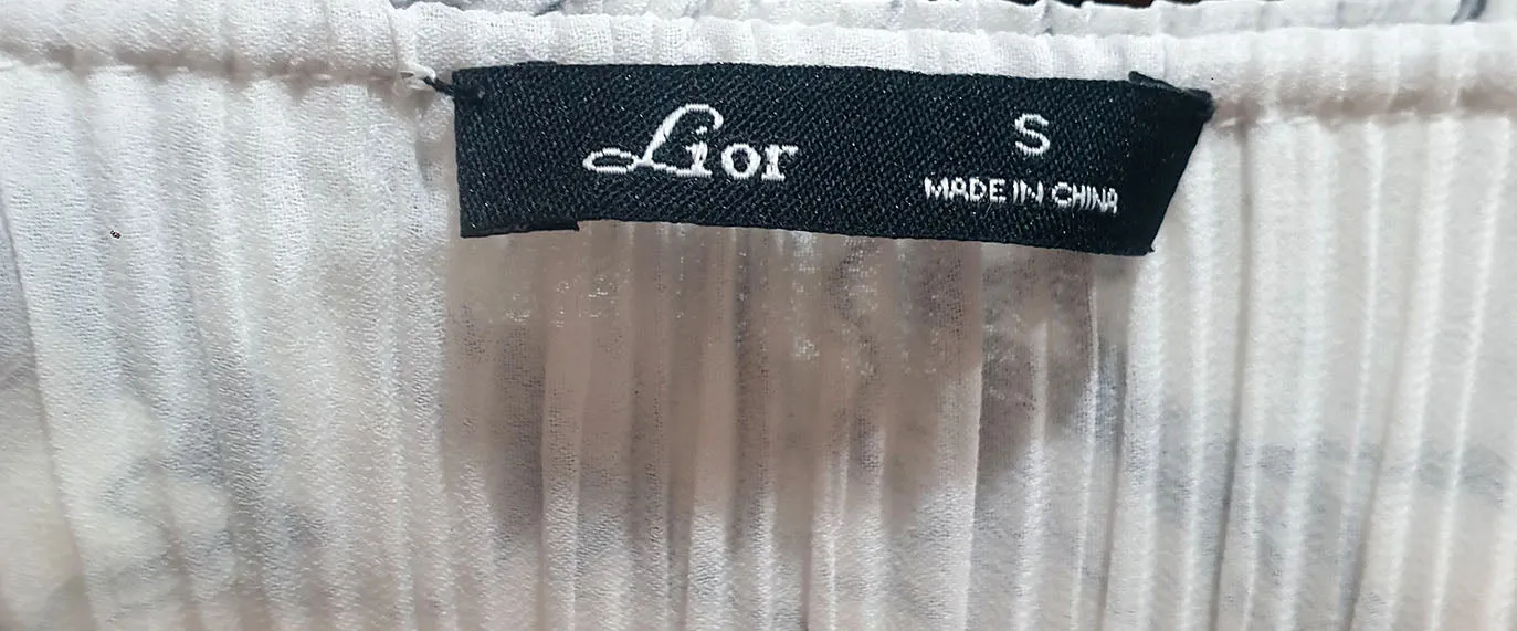 Lior black and white dress size Small