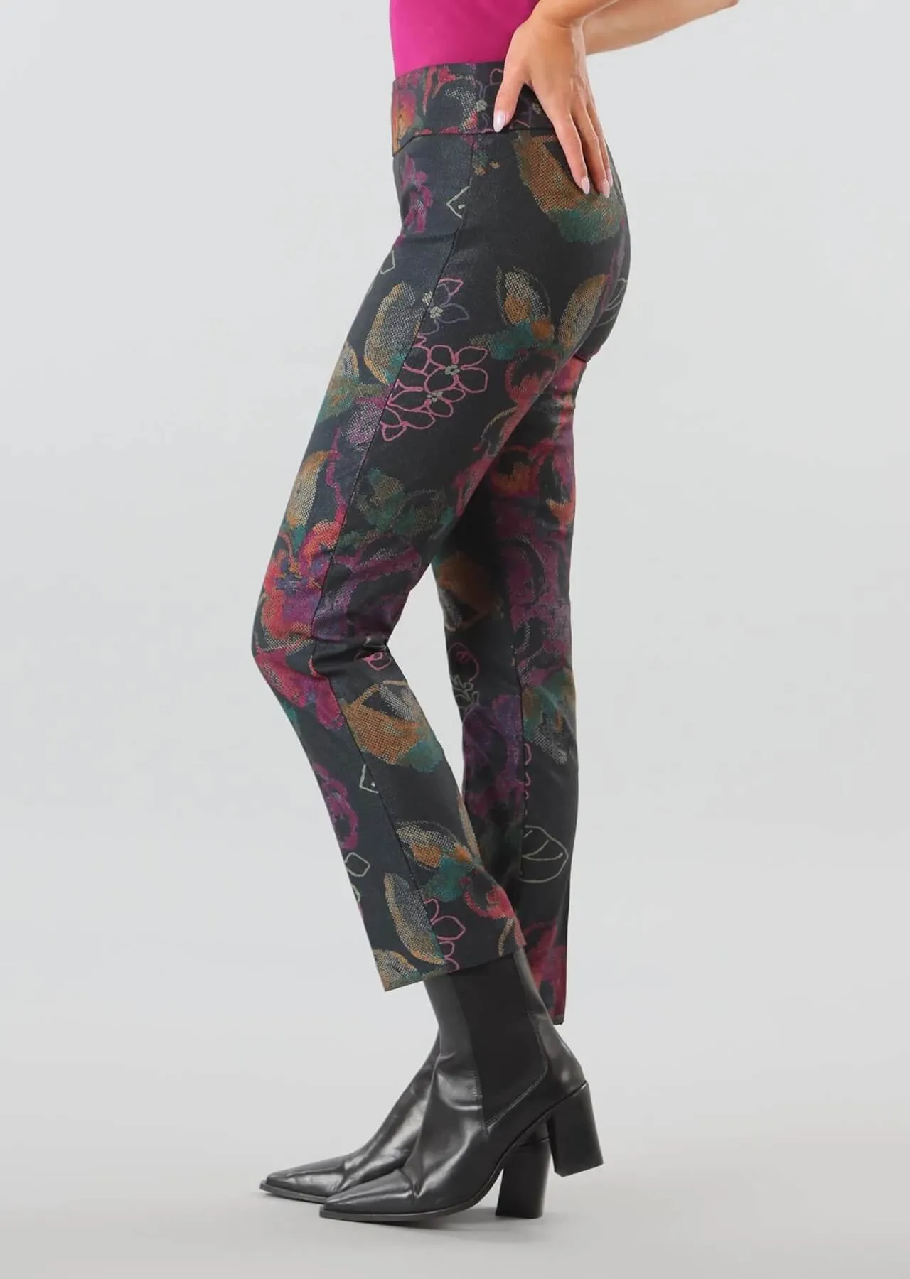 Lisette Francesca Floral Print Ankle Pant