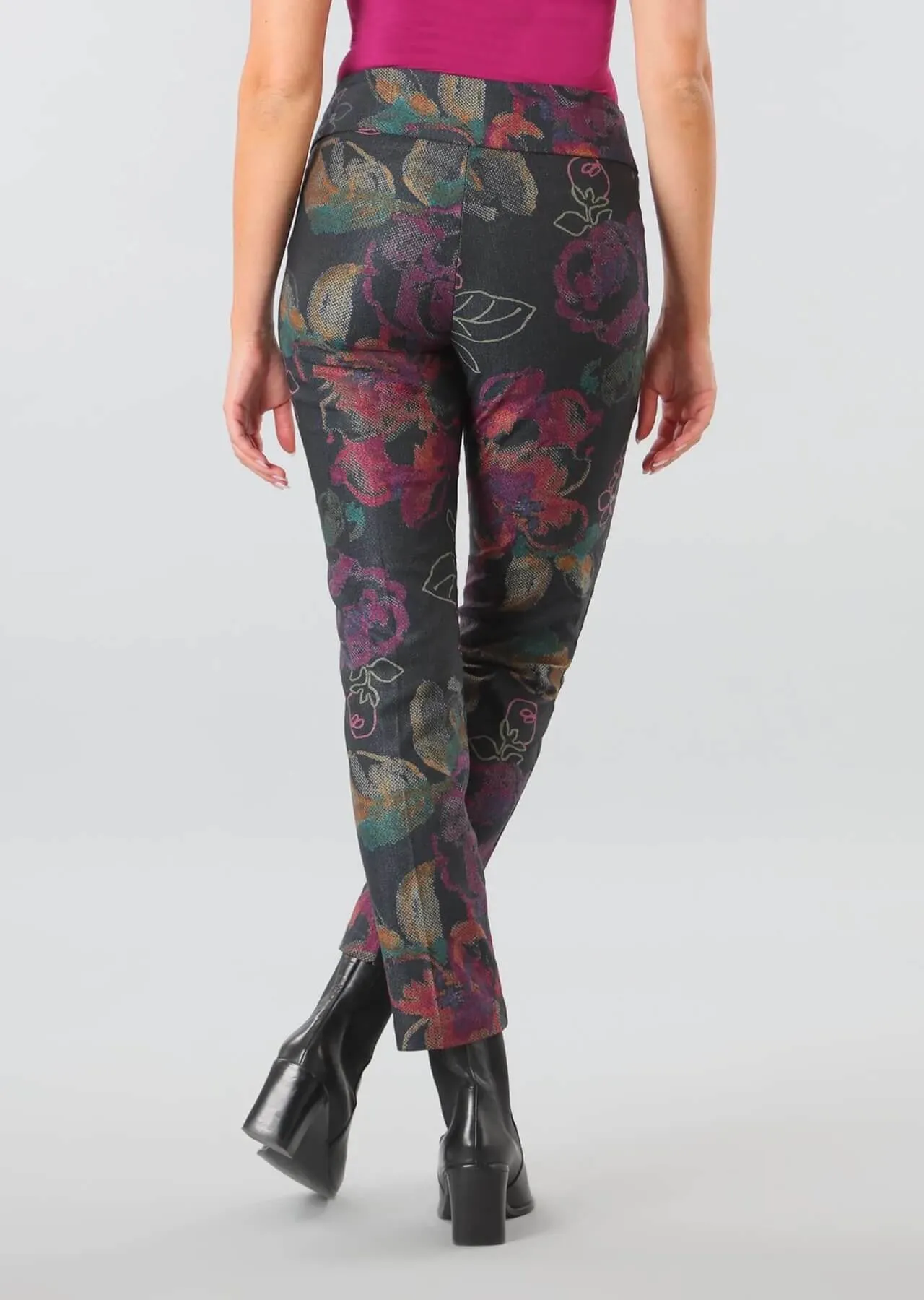 Lisette Francesca Floral Print Ankle Pant