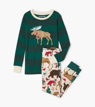 Little Blue House Pj's - Woodland Winter - 4