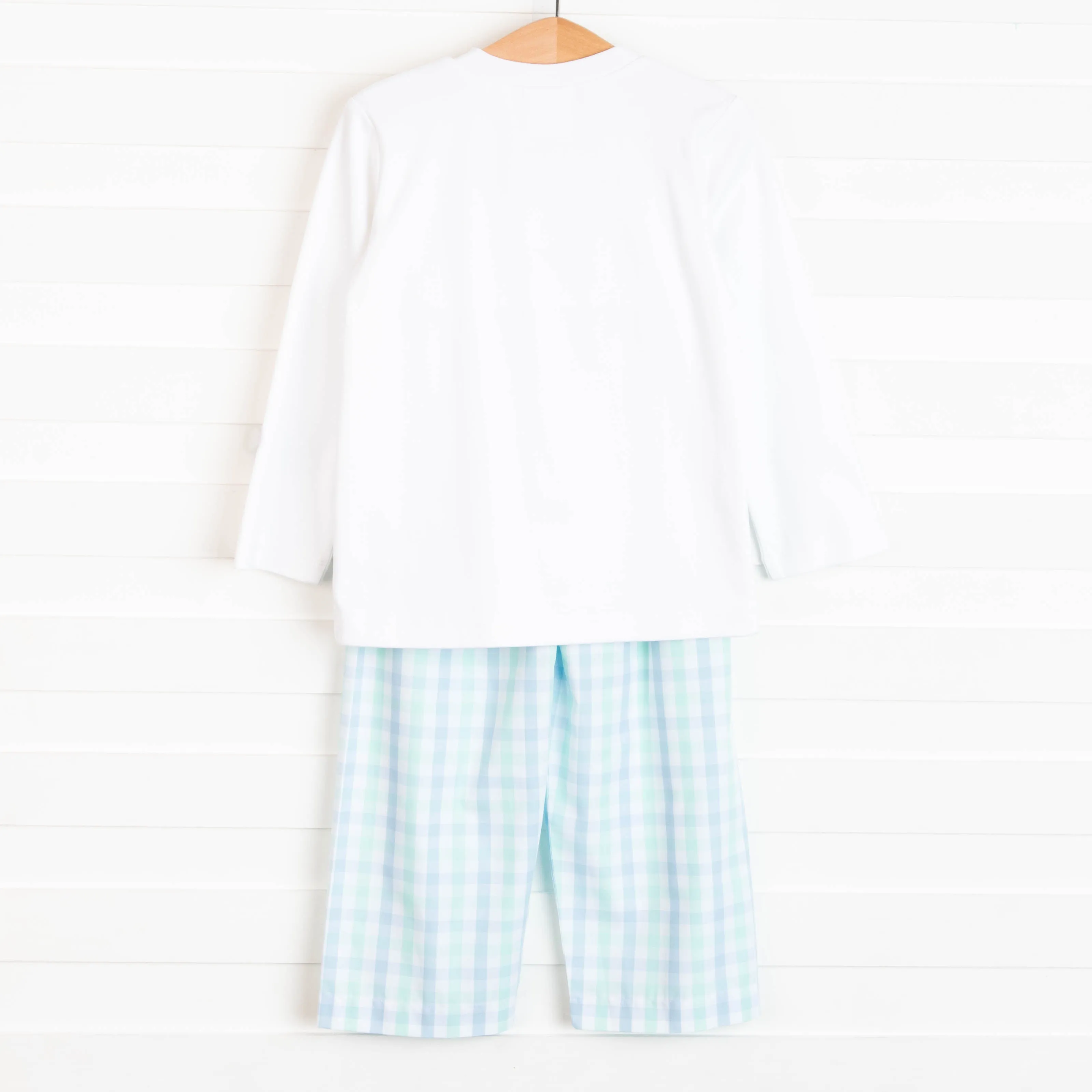 Little Helper Smocked Pant Set, Blue