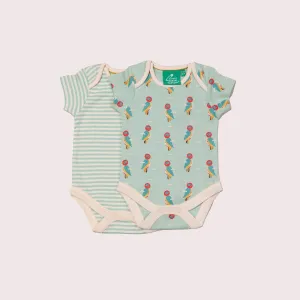 Little Woodpecker Organic Baby Bodies Set - 2 Pack