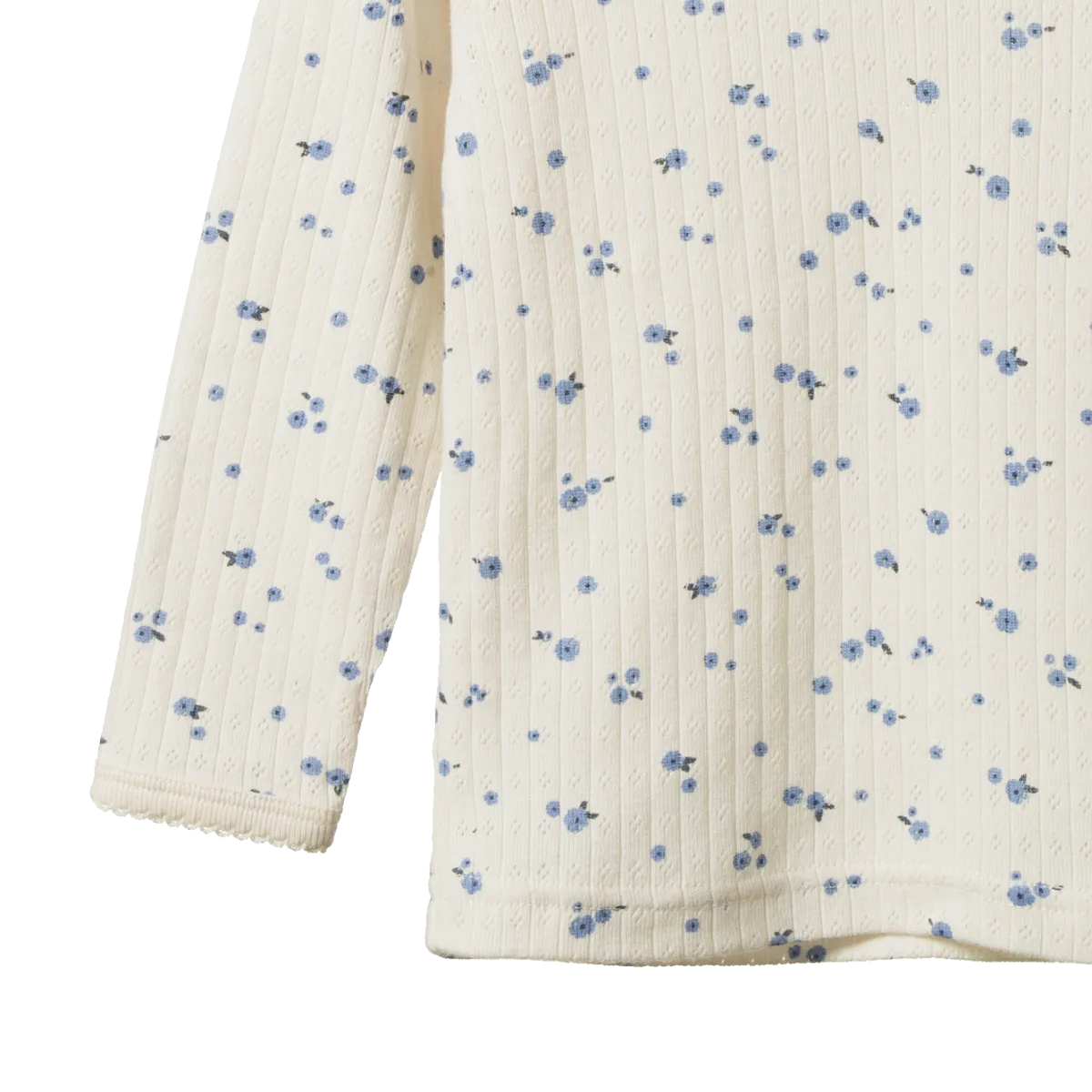 Long Sleeve Pjama Set Pointelle - Daisy Print