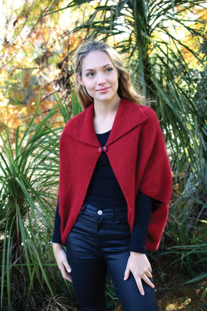 Lothlorian 'Weka' Possum Merino Cape - Various Colours