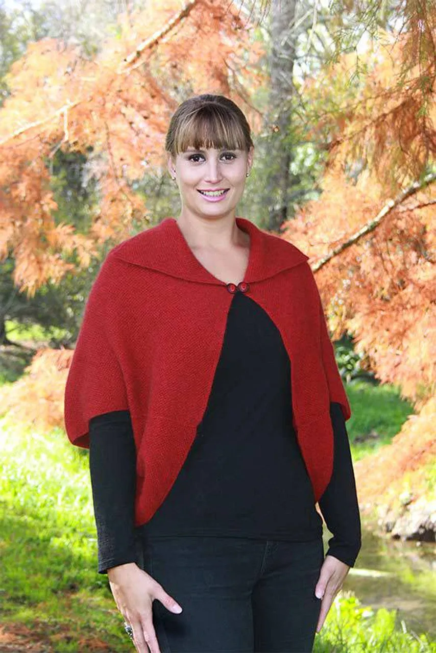 Lothlorian 'Weka' Possum Merino Cape - Various Colours