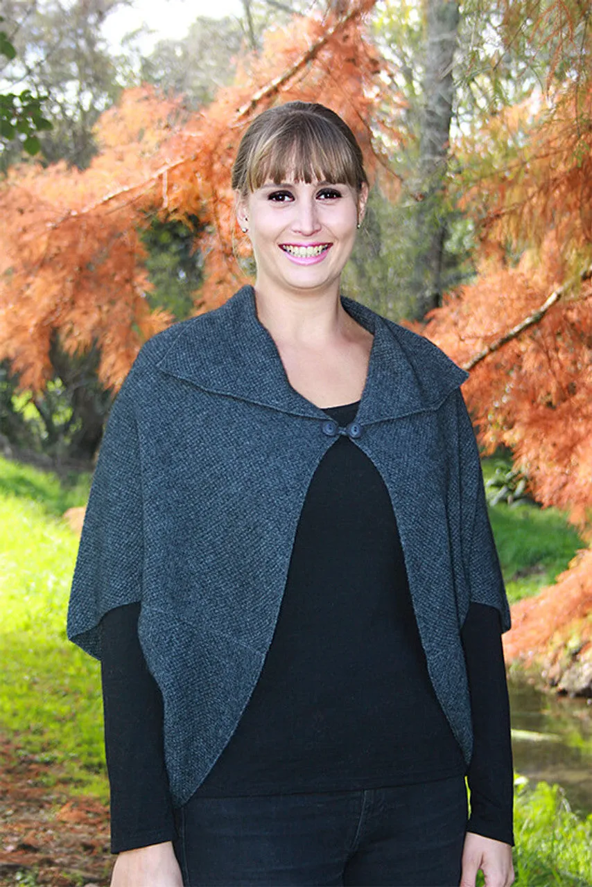 Lothlorian 'Weka' Possum Merino Cape - Various Colours