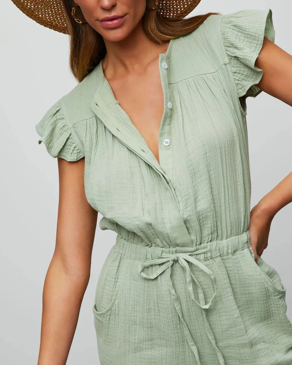 Loyal Pocketed Ruffle Jumpsuit