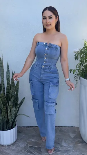 LUCIA DENIM JUMPSUIT