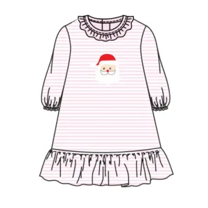 Luigi Kids Santa Dress - Pink
