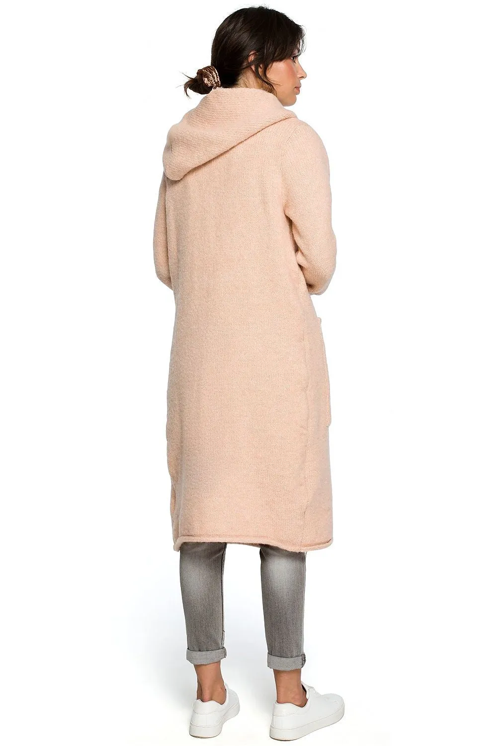 Luxurious Hooded Long Cardigan