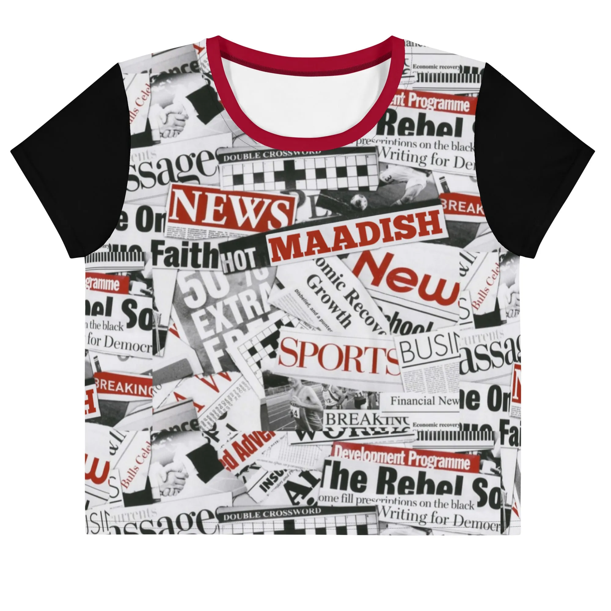 Maadish | Hot News Crop Tee