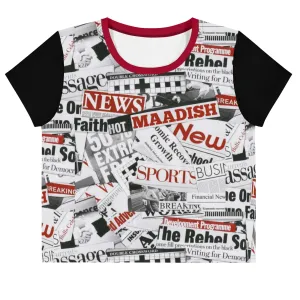 Maadish | Hot News Crop Tee