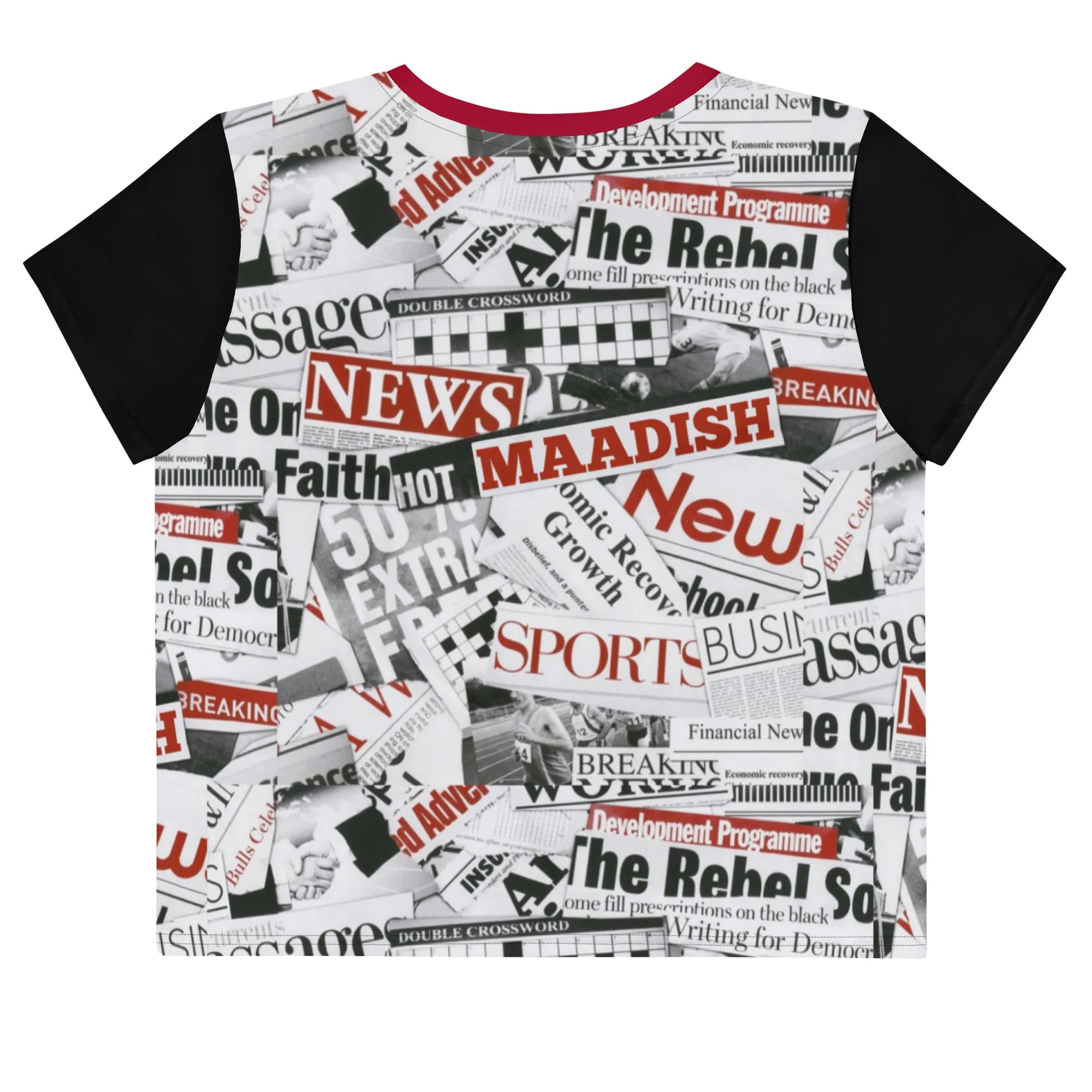 Maadish | Hot News Crop Tee