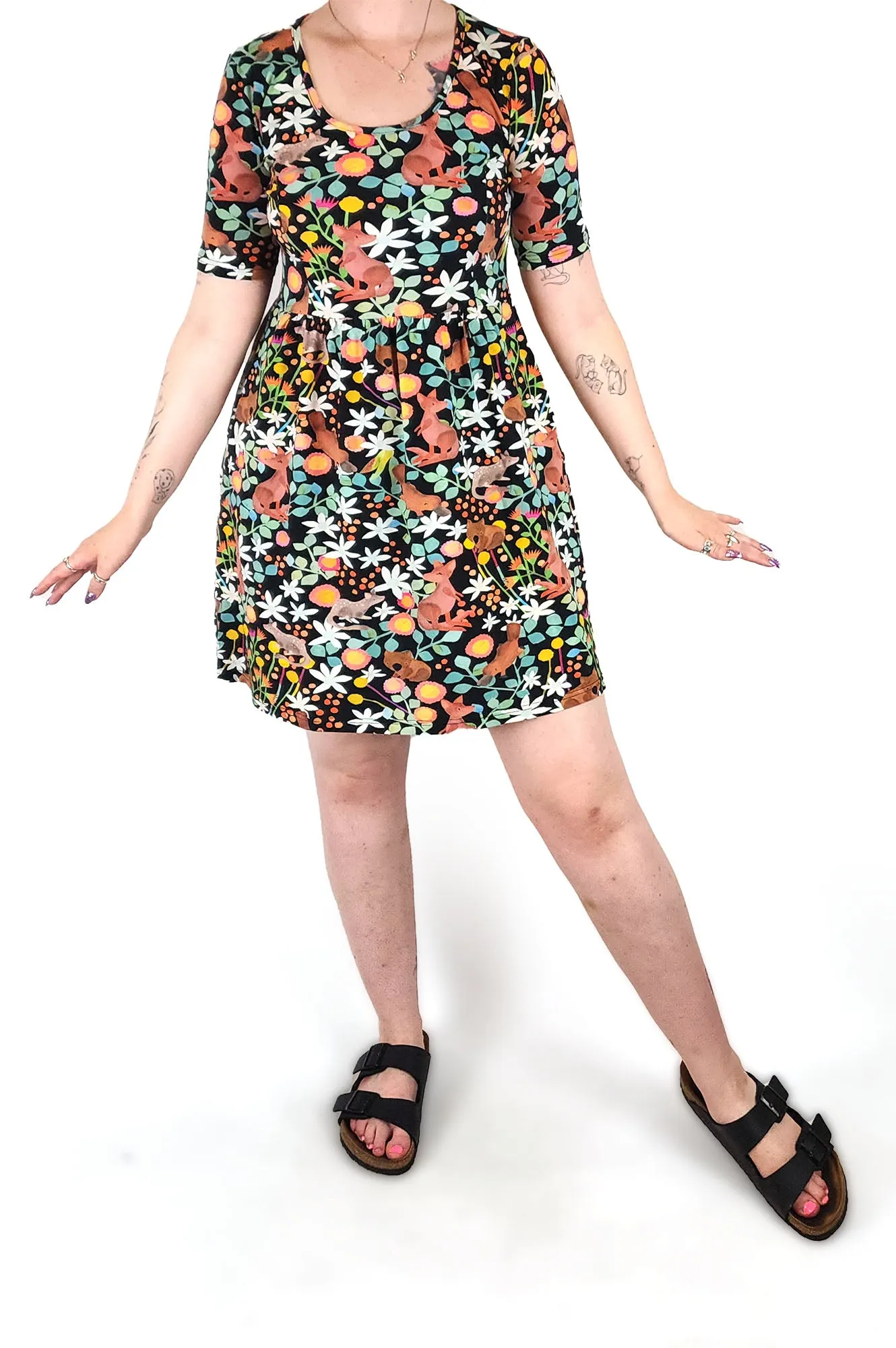 Made590 Australian animal print dress size Medium