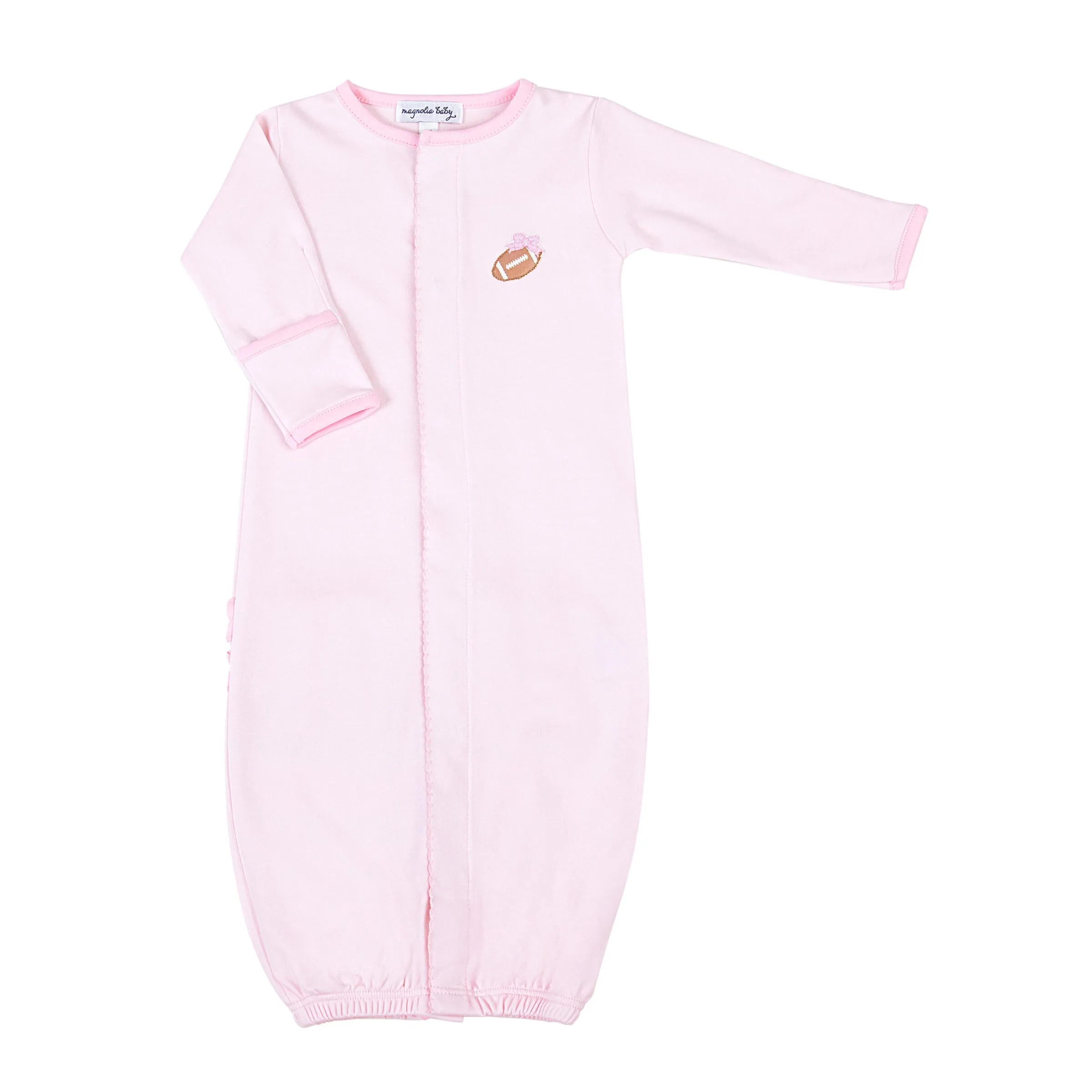 Magnolia Baby Darling Football Embroidered Ruffle Converter - Pink