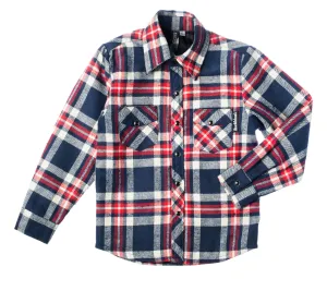 Malone Long Sleeve Quilted Plaid Rockabilly Shirt