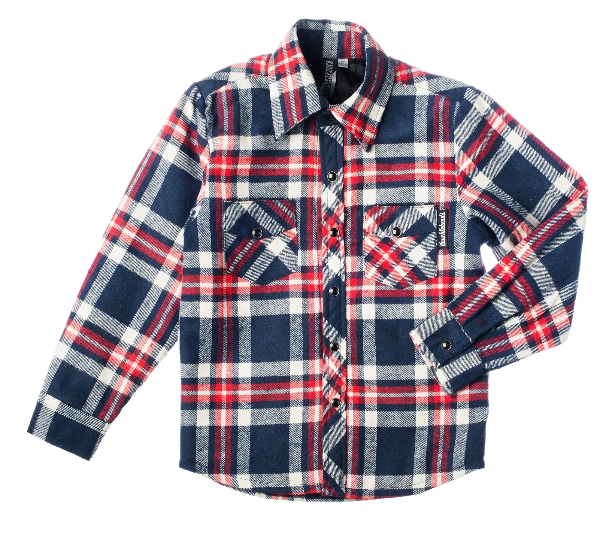 Malone Long Sleeve Quilted Plaid Rockabilly Shirt