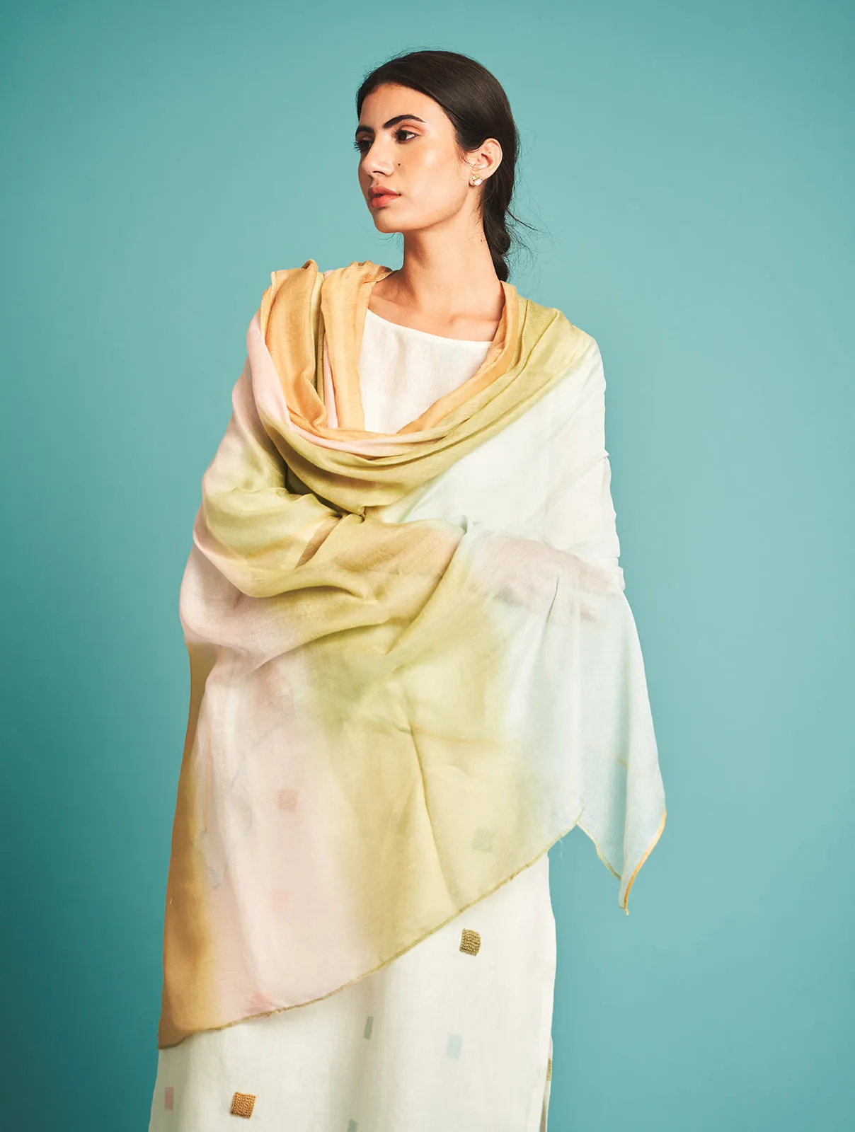 Manan   I   Maya Jamdani Hand-Embroidered Kurta Set  Jamdani Collections