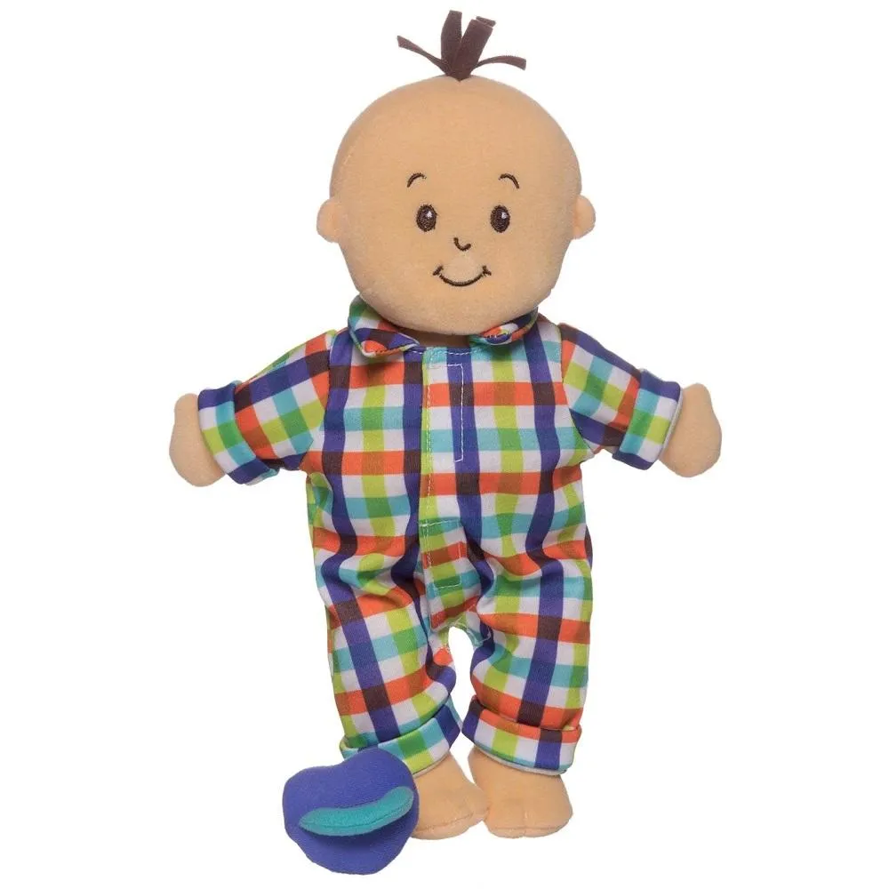 Manhattan Toy Wee Baby Fella Doll (Peach with Brown Hair)