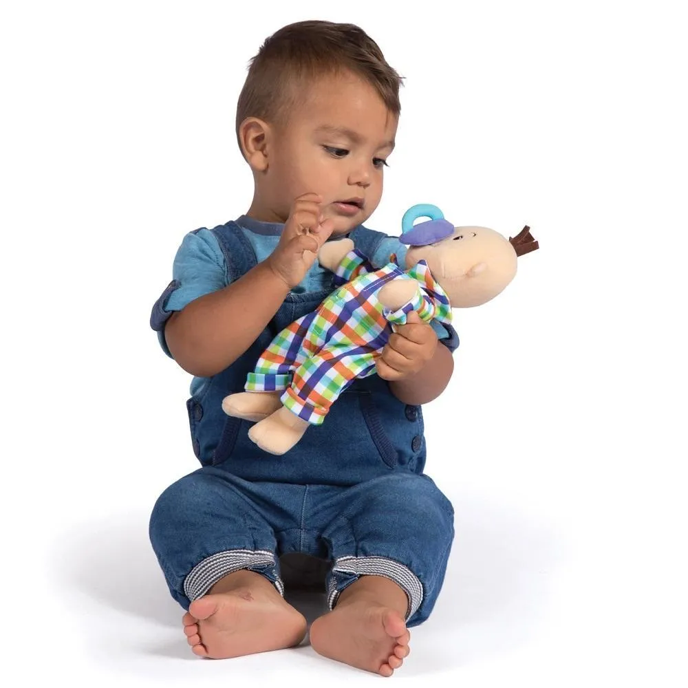 Manhattan Toy Wee Baby Fella Doll (Peach with Brown Hair)