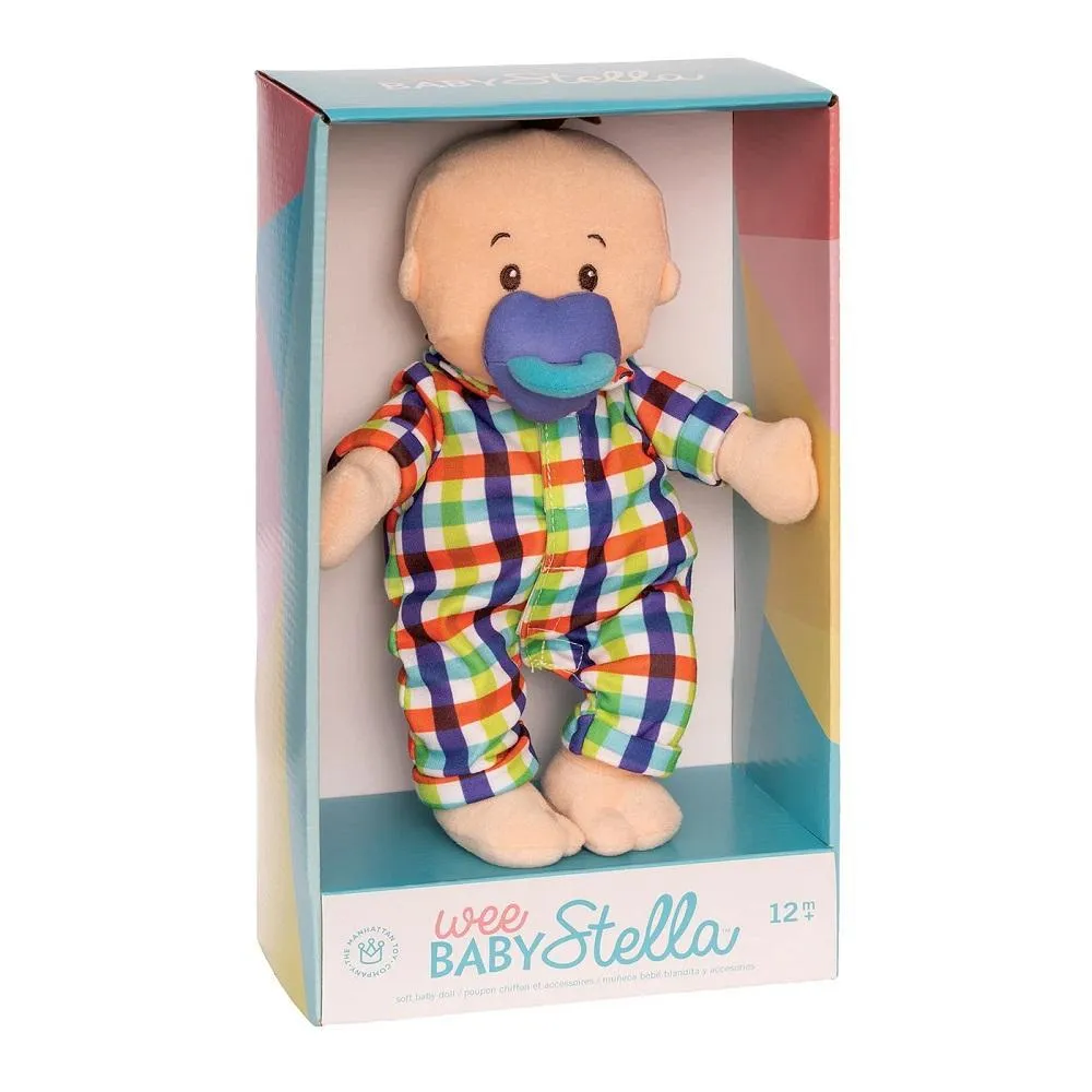 Manhattan Toy Wee Baby Fella Doll (Peach with Brown Hair)