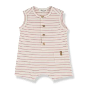 MANU knit romper - coral